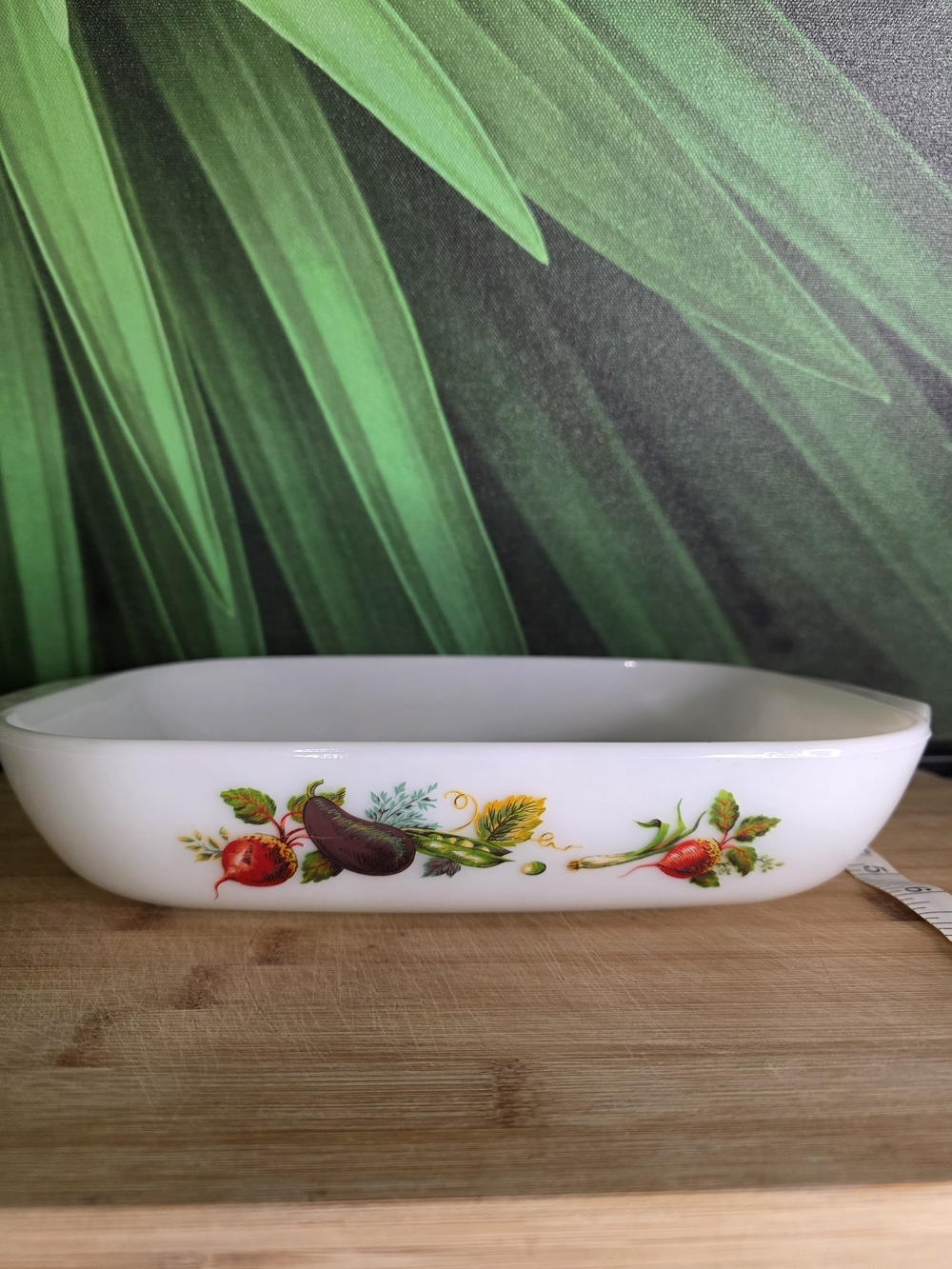 Vintage Market Garden Tuscany JAJ English Motif - lasagna dish, pyrex style.